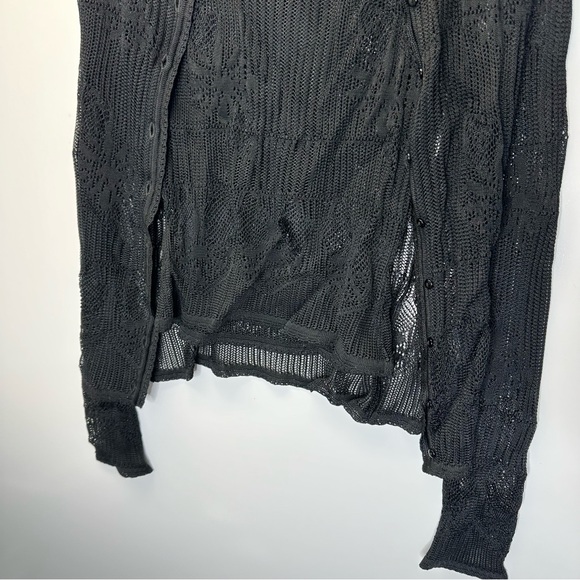 Christian Dior Boutique Set Black Cardigan Sleeveless Turtleneck cowl top Size 8 - Picture 3 of 16